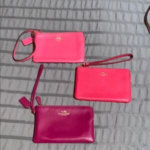 Coach Women's Wristlet Set - Pink and Purple